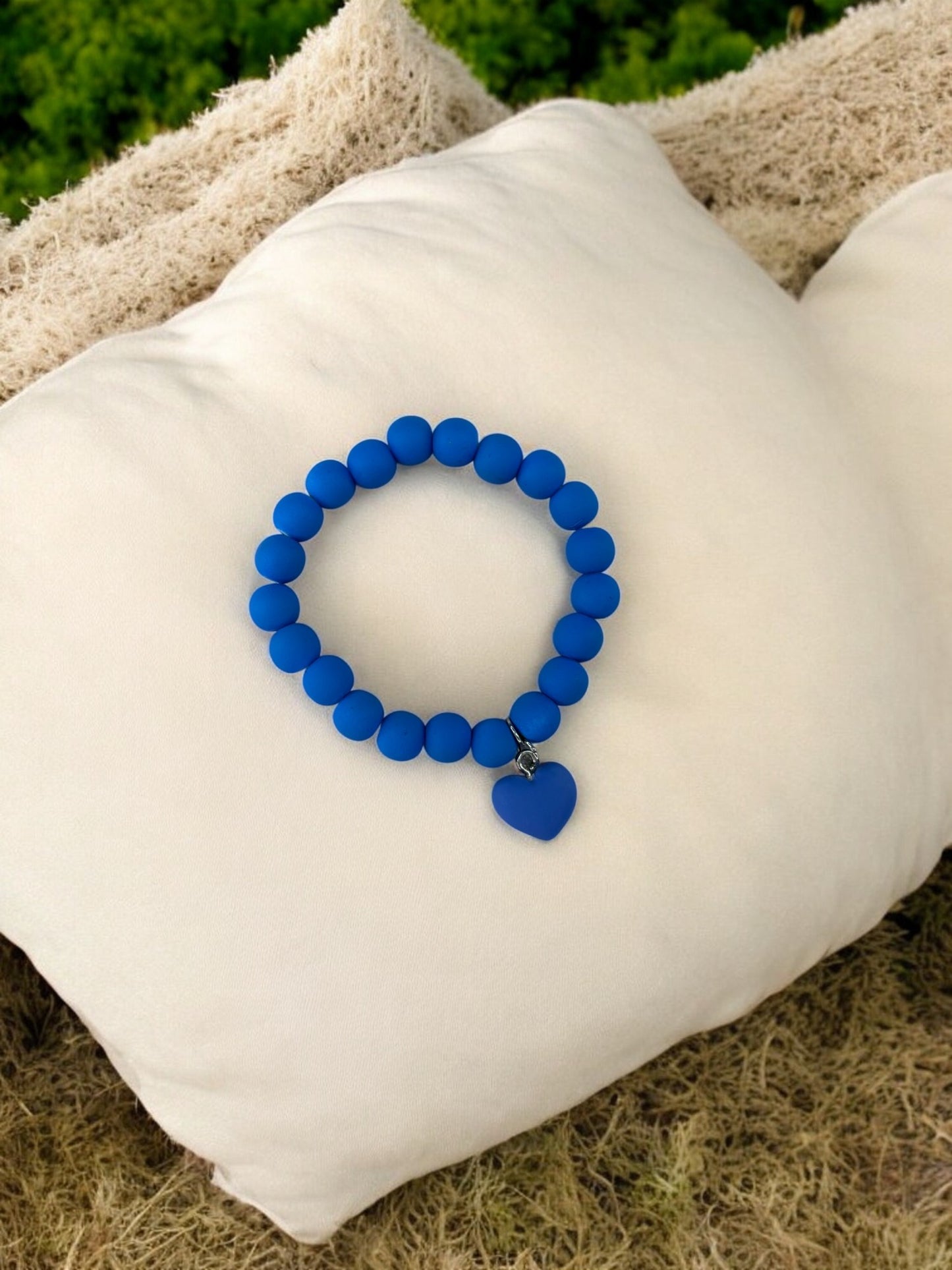 Bracelet enfant accroche coeur bleu