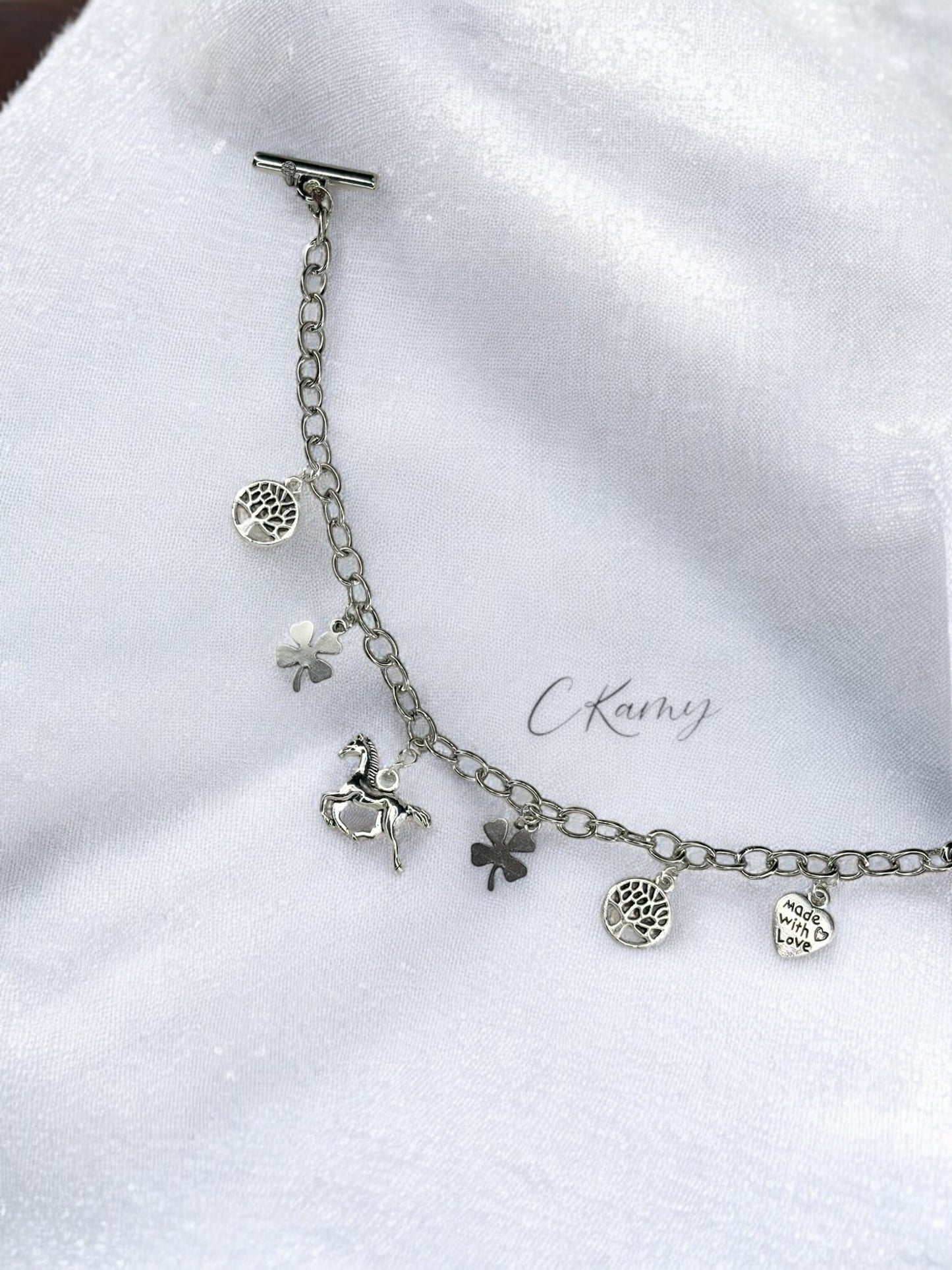 Bracelet femme chaîne cheval