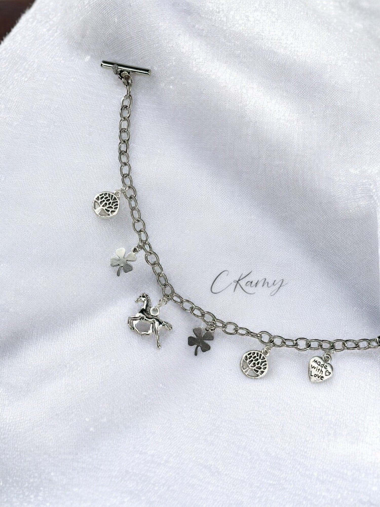 Bracelet femme chaîne cheval