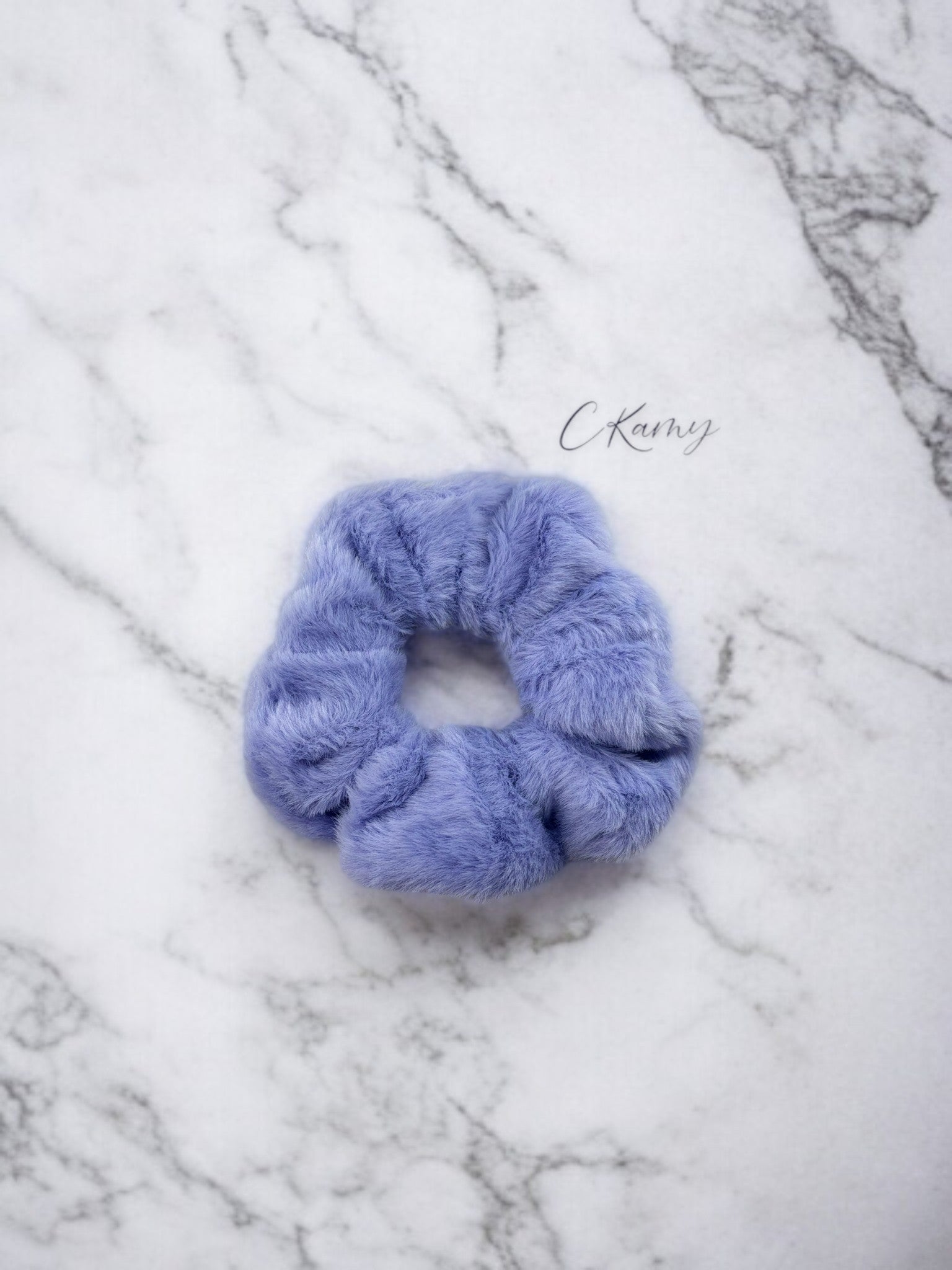 Chouchou velours tout doux violet