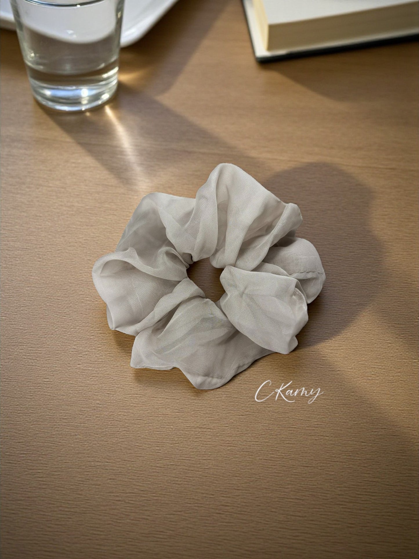 Chouchou voile gris