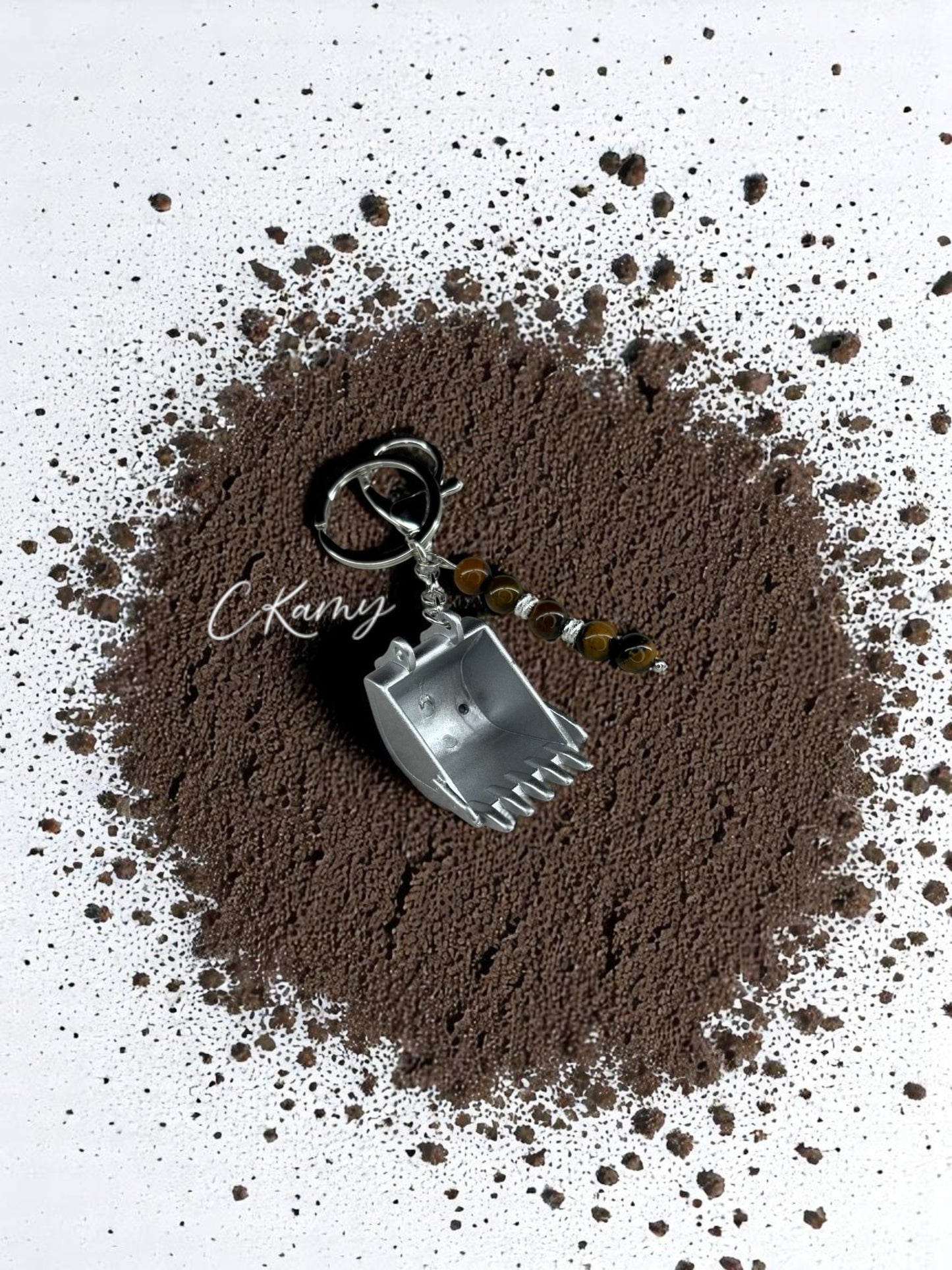 Porte clé personnalisé godet de chantier