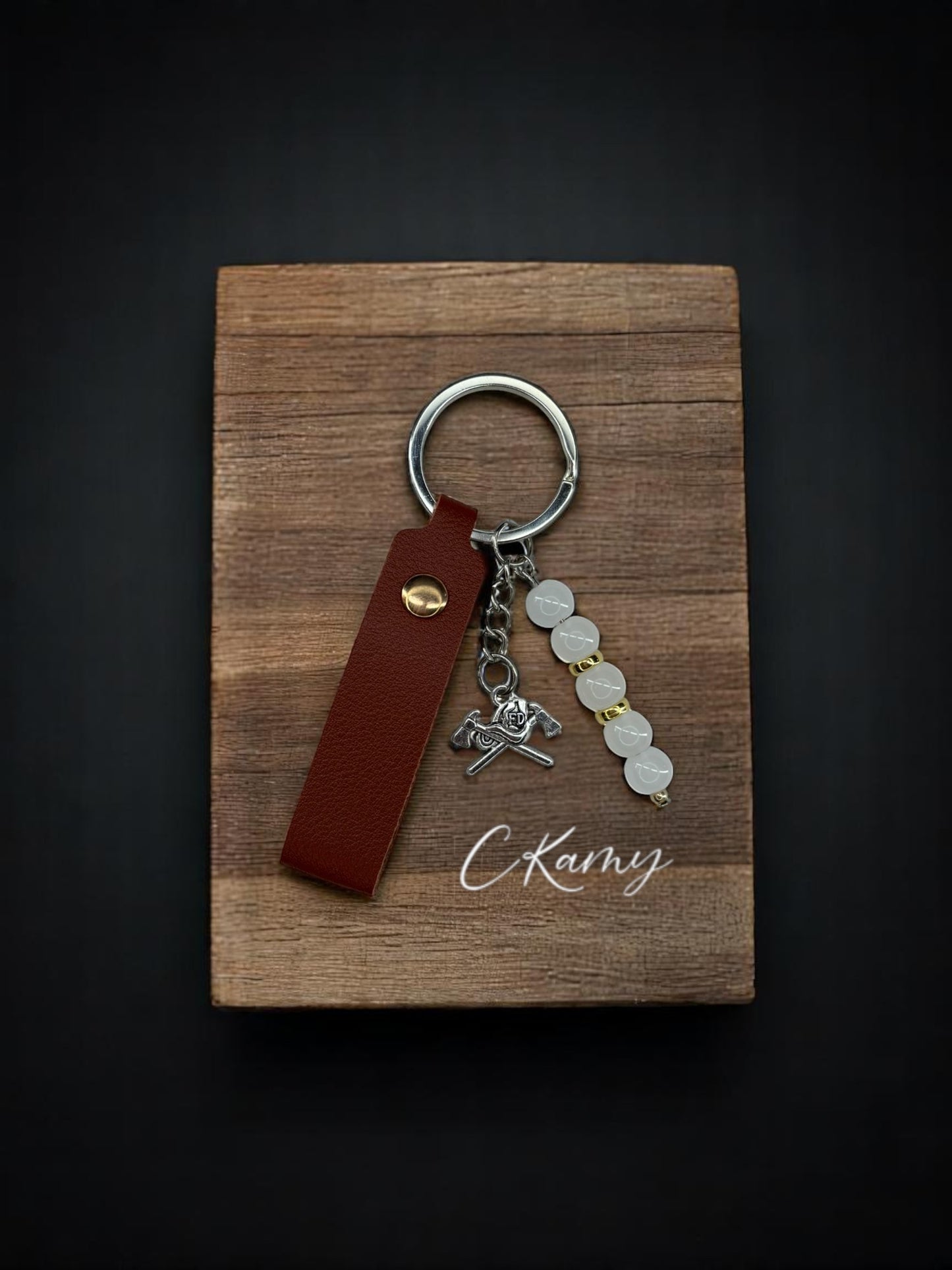 Porte clé personnalisé outils blanc