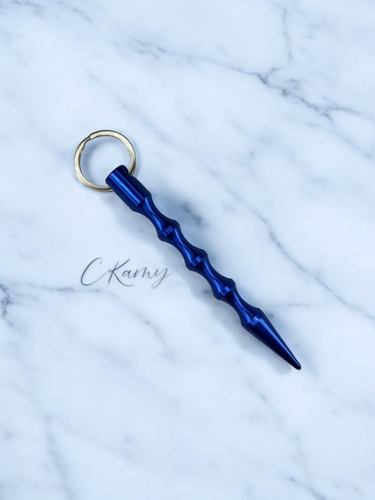 Porte clé pic de défense bleu