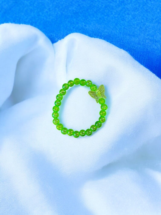 Bracelet enfant papillon vert