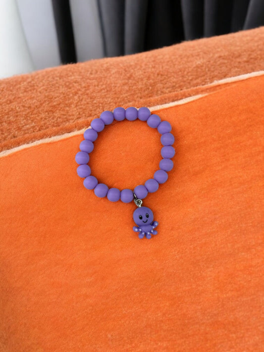Bracelet enfant pieuvre violet