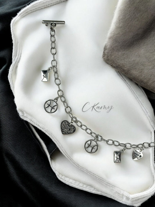 Bracelet femme chaîne argent signe astro poisson