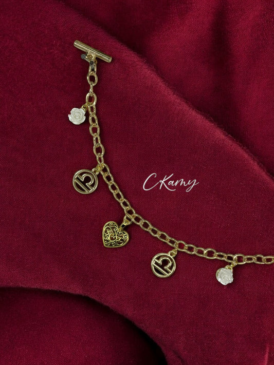 Bracelet femme chaîne doré signe astro balance