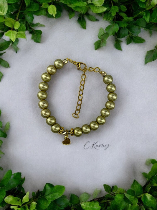 Bracelet femme petit coeur doré doré clair mat
