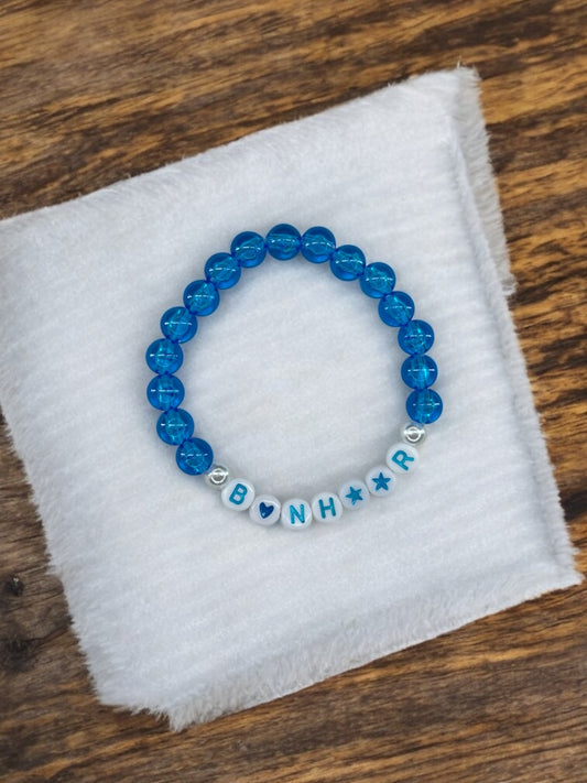Bracelet femme simple bleu bonheur
