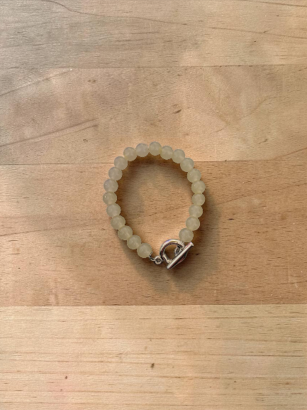 Bracelet femme toggle jaune clair