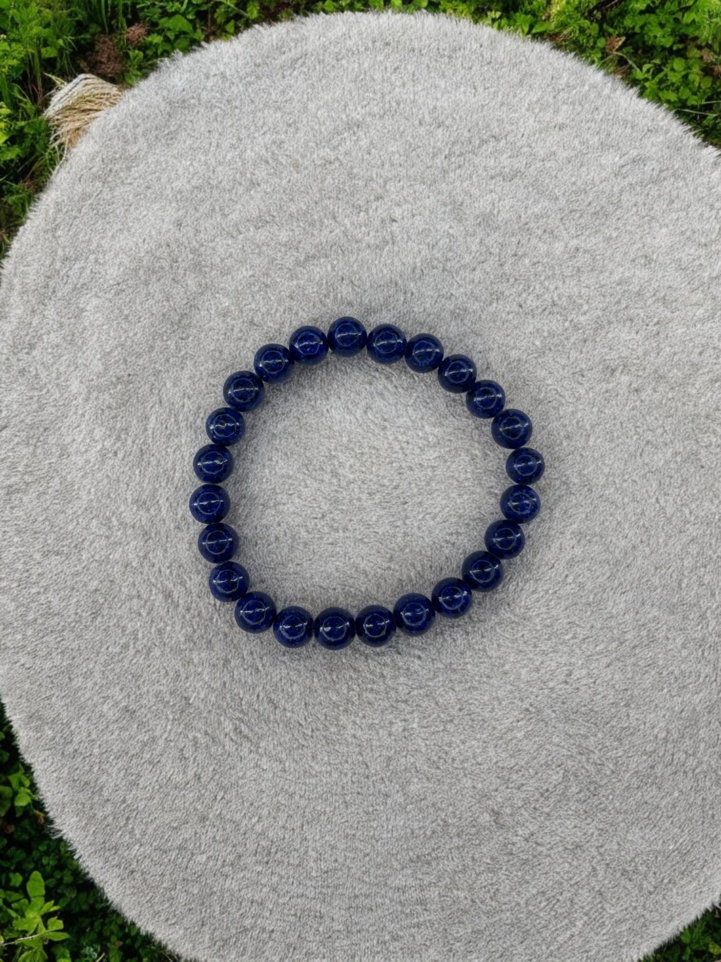 Bracelet homme simple unicolore bleu