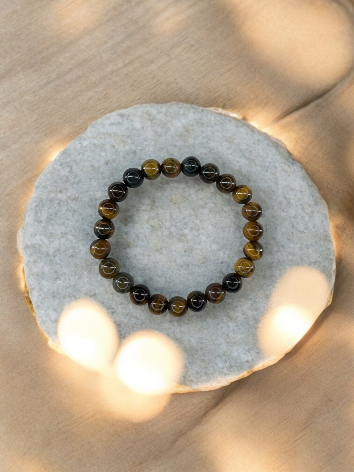 Bracelet homme simple unicolore marron