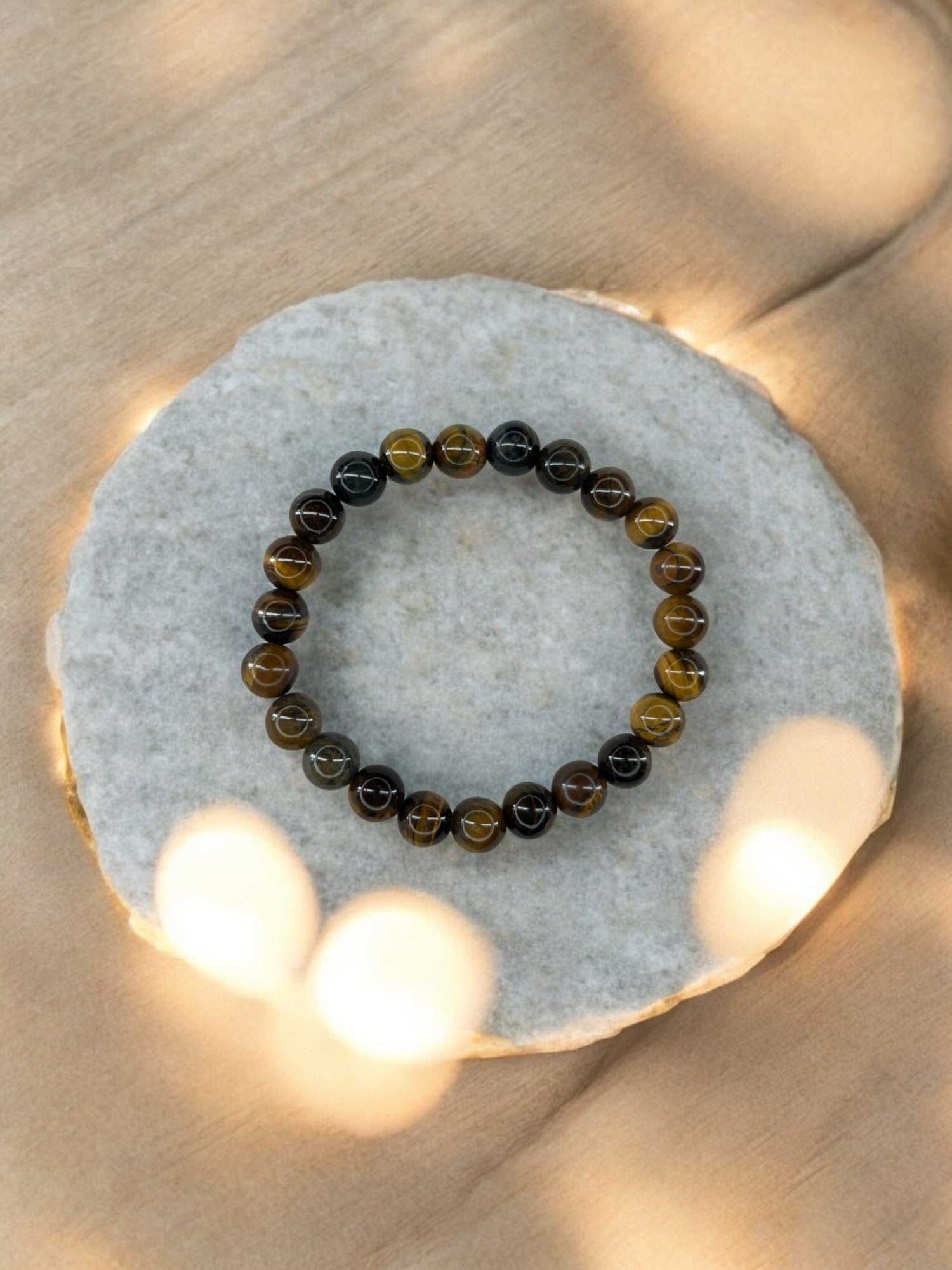Bracelet homme simple unicolore marron