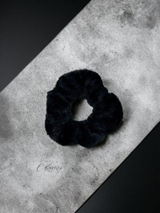 Chouchou velours tout doux noir