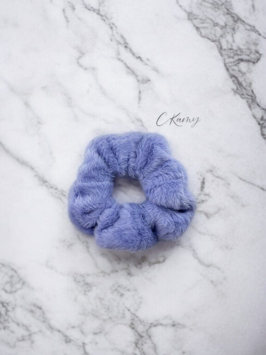 Chouchou velours tout doux violet