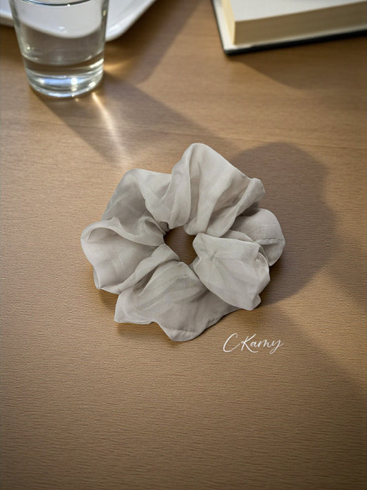 Chouchou voile gris