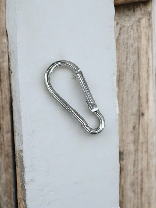 Mousqueton bicolore argent