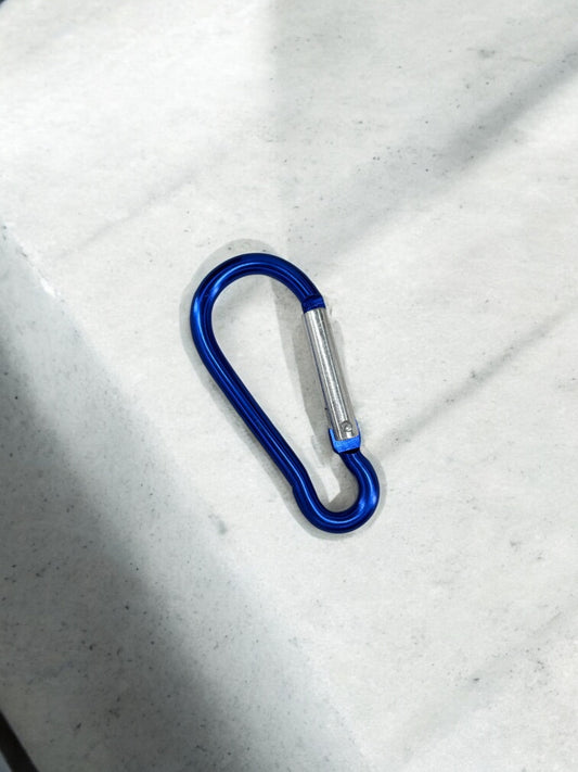 Mousqueton bicolore bleu