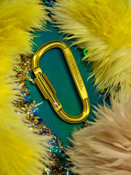 Mousqueton sécurité jaune
