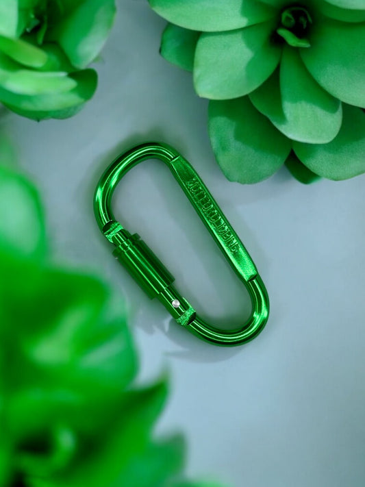 Mousqueton sécurité vert