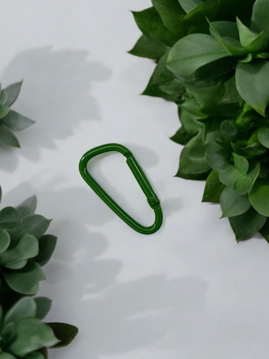 Mousqueton unicolore vert