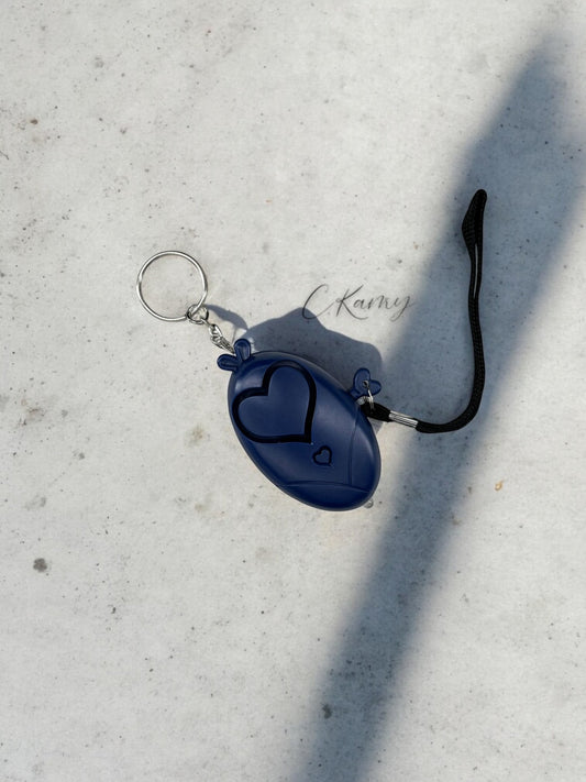 Porte clé alarme bleu marine