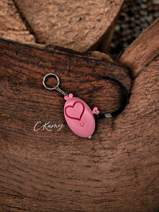 Porte clé alarme rose