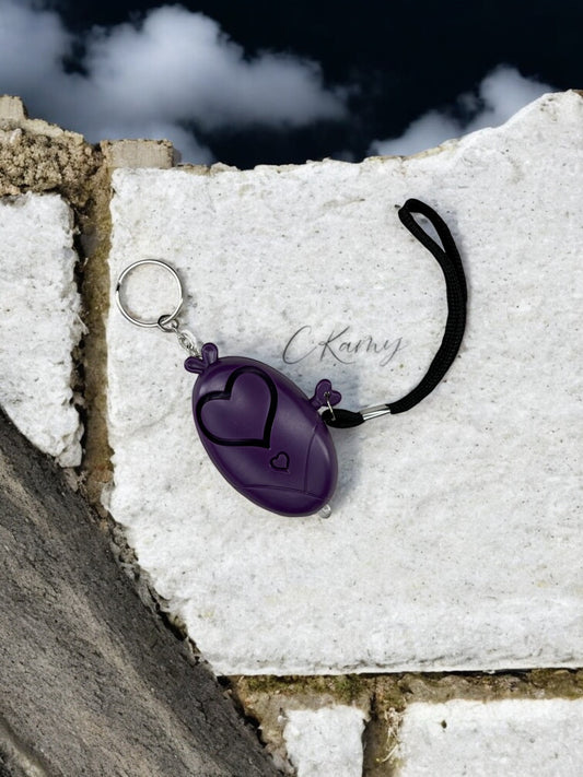 Porte clé alarme violet