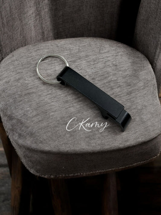 Porte clé décapsuleur noir