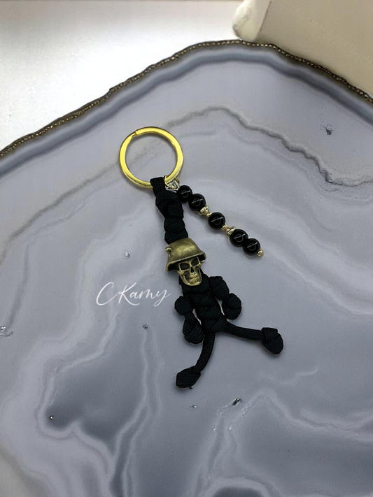 Porte clé personnalisé bonhomme noir