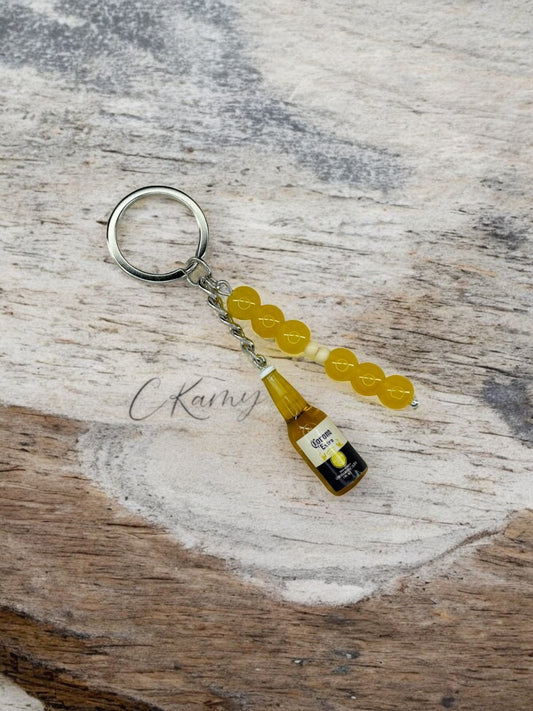 Porte clé personnalisé bouteille corona