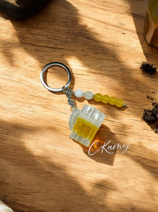 Porte clé personnalisé chope de bière