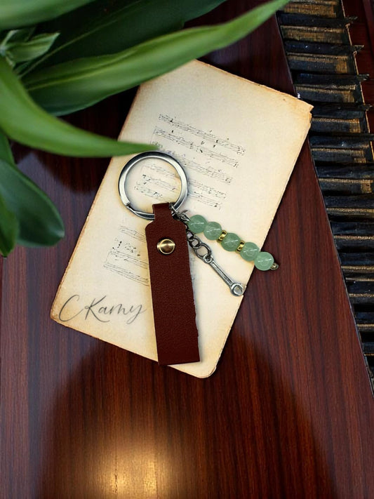 Porte clé personnalisé clé vert