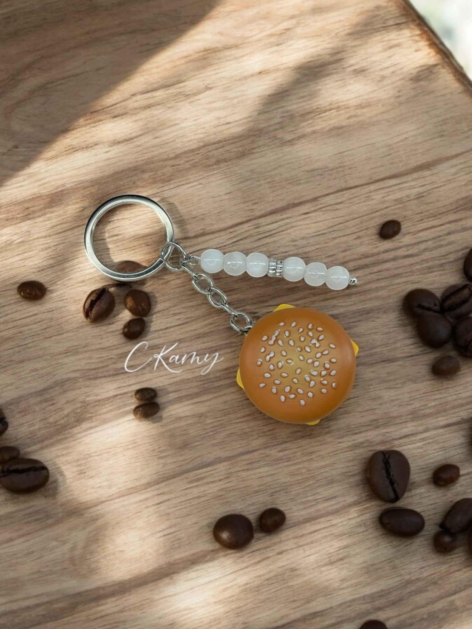 Porte clé personnalisé hamburger