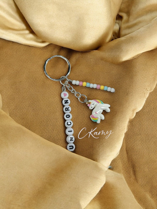 Porte clé personnalisé licorne