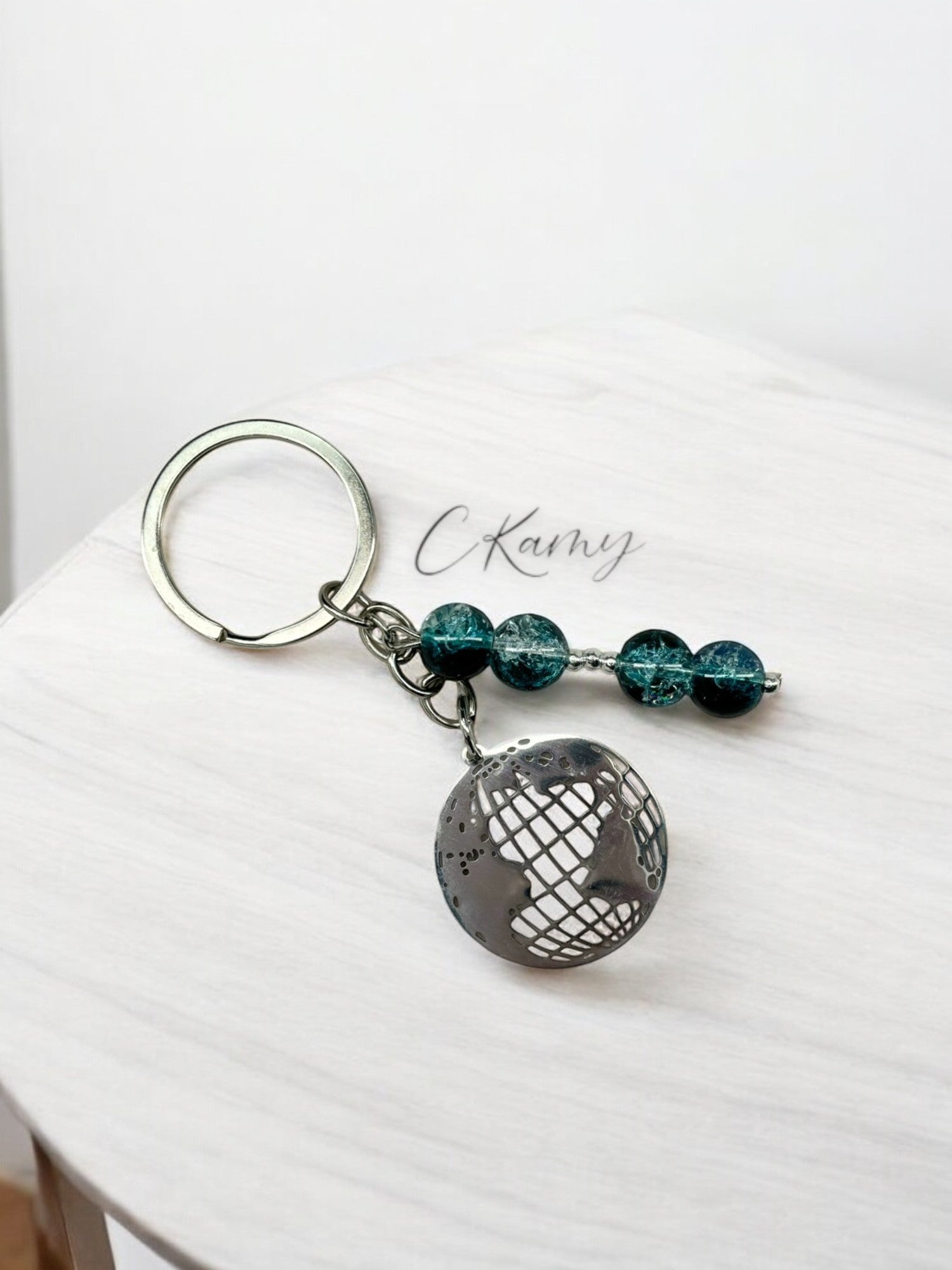 Porte clé personnalisé monde