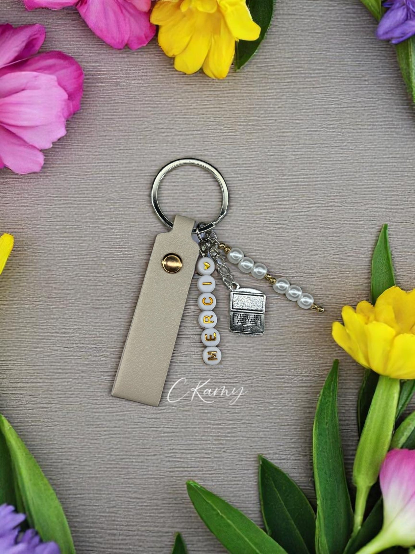 Porte clé personnalisé ordinateur portable