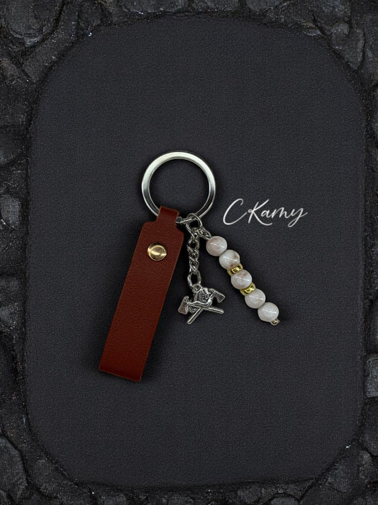 Porte clé personnalisé outils crème
