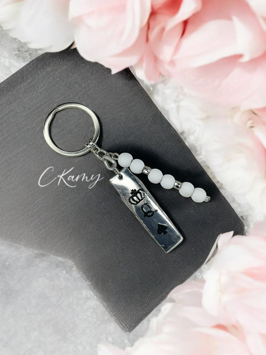 Porte clé personnalisé plaque reine