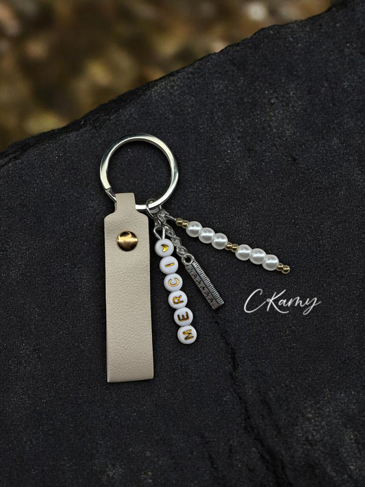 Porte clé personnalisé règle fine