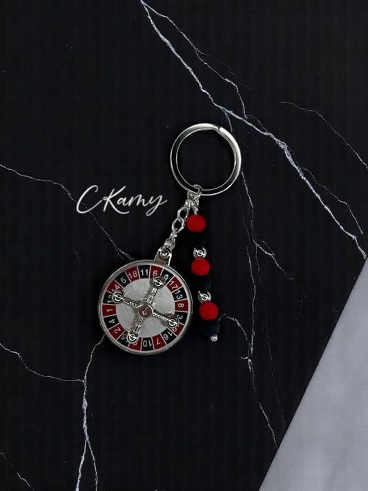 Porte clé personnalisé roulette casino